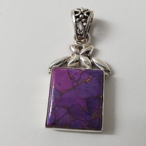 Sterling Silver 925 Turquoise Pendant